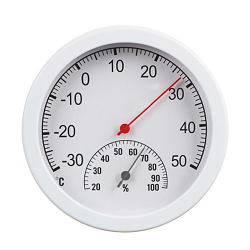 Термометр круглый, измерение влажности воздуха, блистер, 12,5см, пластик, металл                                                                                                                                                                          