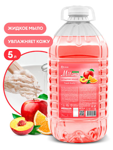 Мыло жидкое 5л Fresh Fruits Эконом Milana