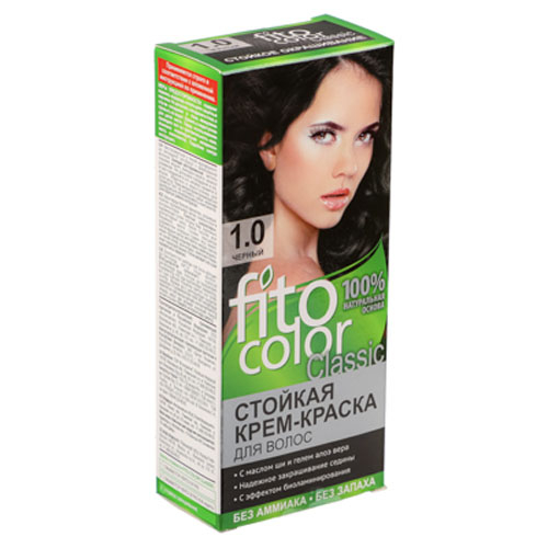 Краска для волос FITO COLOR Classic 115мл тон 1.0 черный