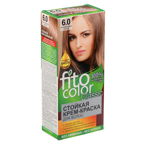 Краска для волос FITO COLOR Classic 115мл тон 6.0 натурально русый