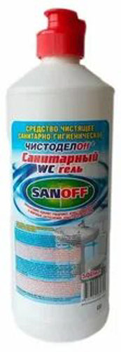 Средство чистящее 750мл Санитарный-гель Sanoff