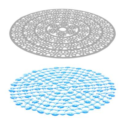 Коврик в раковину противоскользящий, ПВХ, d29см, &quot;Паутинка&quot;