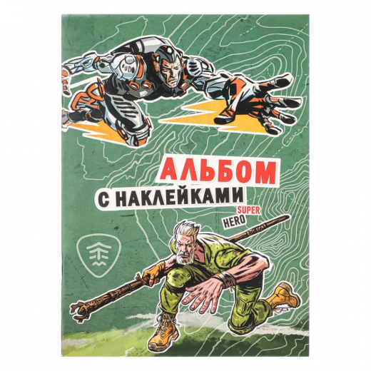 Альбом с наклейками BY бумага, 15х20см, 8 стр., 3 дизайна