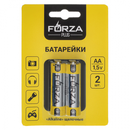 Батарейки 2шт тип AA Alkaline щелочная BL FORZA