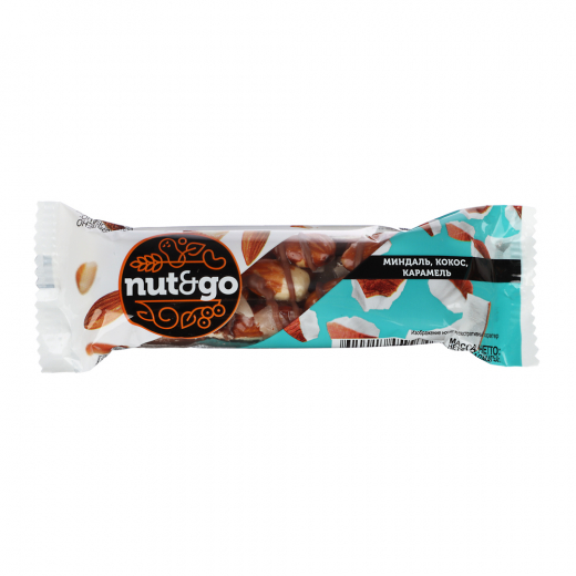 Батончик NUT and GO миндальный с кокосом, 34г