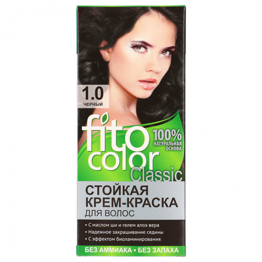 Краска для волос FITO COLOR Classic 115мл тон 1.0 черный