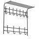 Вешалка настенная 11 крючков с полкой                                                                                                                                                                                                                     